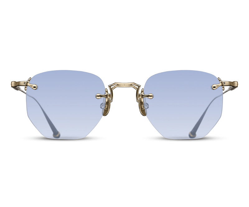 M3104-A BRUSHED GOLD - CAFÉ BLUE 46 - GEM Opticians