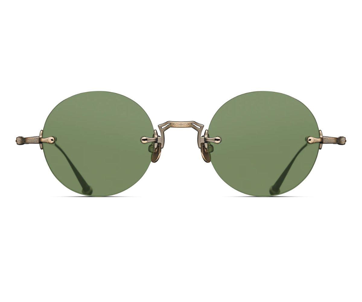 Buy Matsuda Sunglasses M3105-D Antique Gold 47 | GEM OPTICIANS 