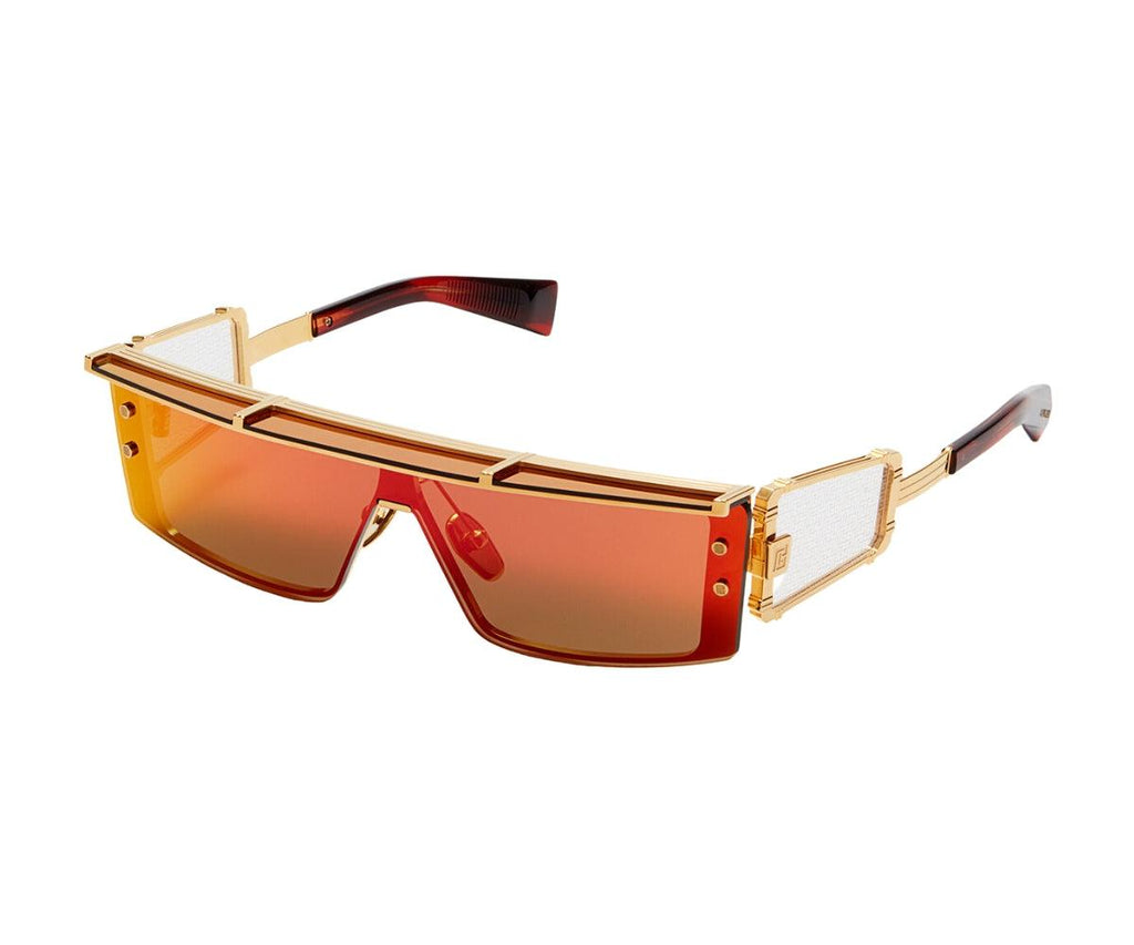 Buy Balmain Sunglasses Wonder Boy Iii BPS-127C Gold And Red  display picture 1