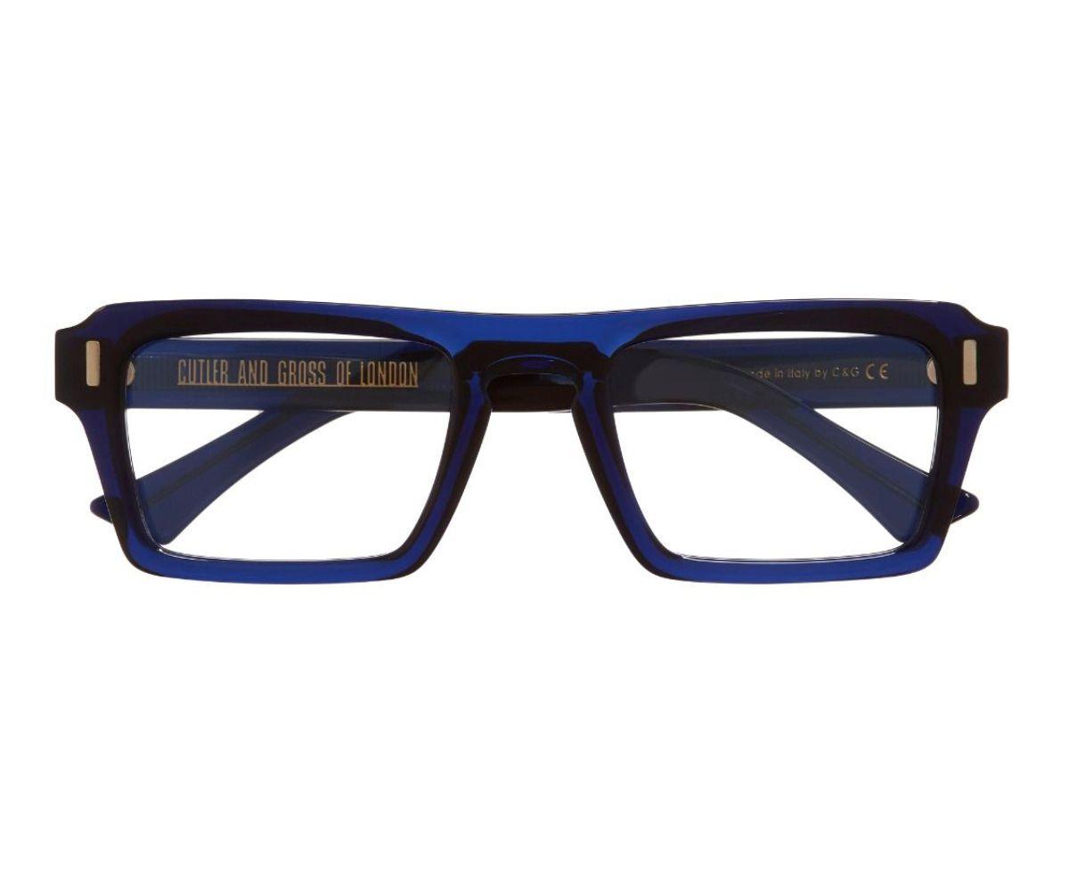 Cutler And Gross Unisex Sunglasses Blue and Gold Size 60-17-140 NWT 0005 Round Sunglasses | Cutler and Gross main image 4