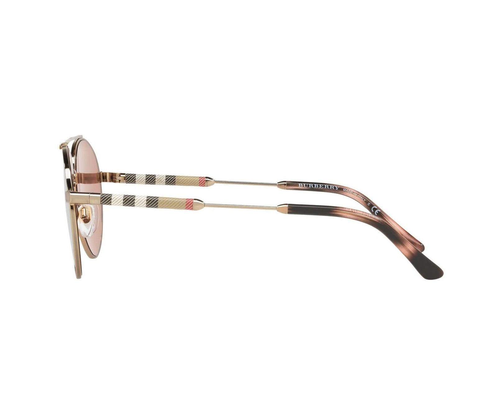 Burberry BE3092-Q 1167/4Z Sunglasses Women\'s Gold/Rose Gold Mirror Lens 57mm Amazon.com: BURBERRY Sunglasses BE 3133 133713 Daphne Rose  main image 4