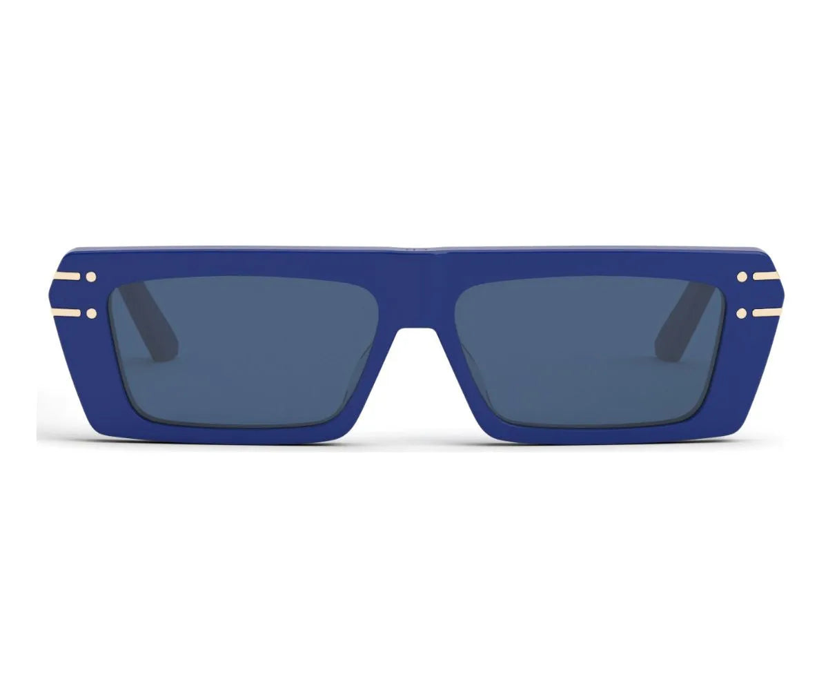 NEW AUTHENTIC DIORSIGNATURE S2U 30B0  BLUE SQUARE WOMEN DIOR SUNGLASSES DIOR EYEWEAR 30Montaigne S7U square-frame gold-tone  main image 4