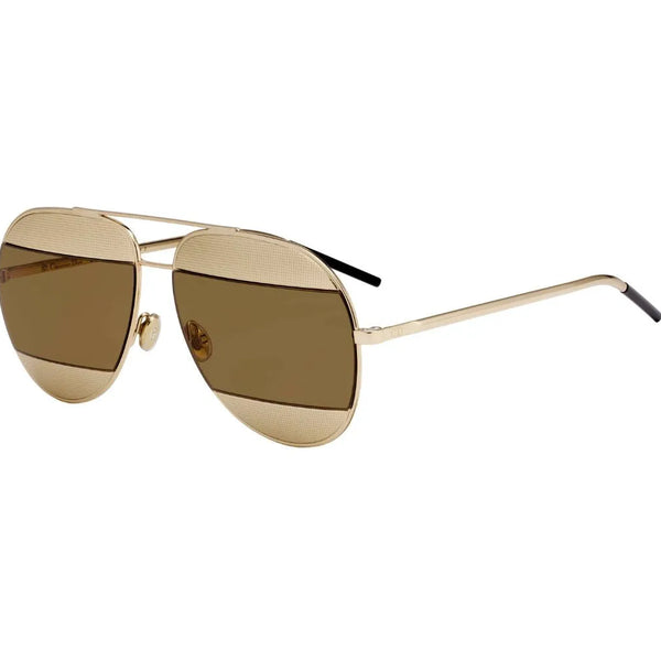 美品✨Christian Dior Logo Gold Sunglasses Buy Dior Womens Split 59Mm Metal Aviator Sunglasses at Amazon.in