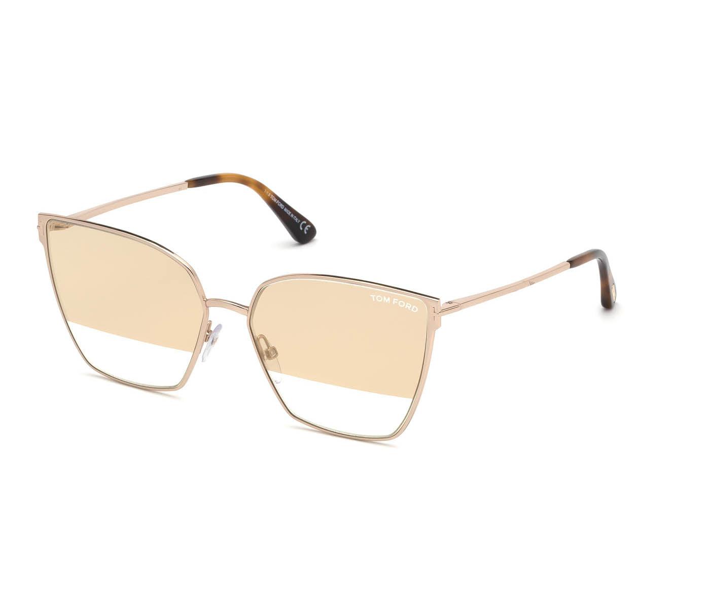 TOM FORD Helena 59mm Cat Eye Sunglasses Tom Ford Cat Eye Sunglasses Tf653 Helena 28v Gold Black  main image 4