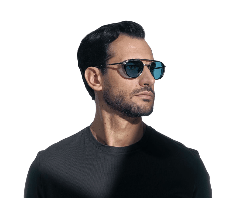 Akoni_Sunglasses_Skymapper_AKS-501C_BLK-BLU (Limited Edition)_51_Model 1