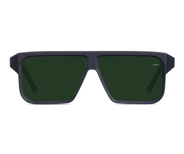 Vava Eyewear_Sunglasses_WL0003_BLACK MATT GREEN LENS_59_00