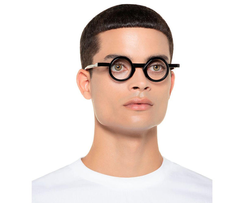 Vava Eyewear_Glasses_WL0055_BLACK SILVER_37_Model 1